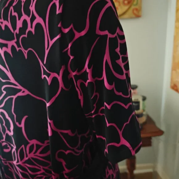 Lane Bryant 22/24W Knee Length Floral Dress - Picture 3 of 7